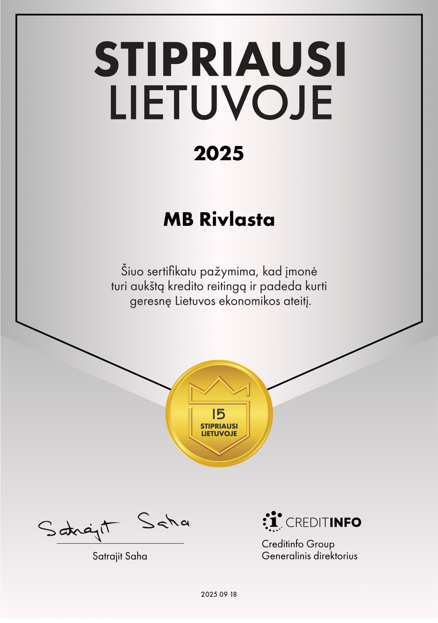 Stipriausi Lietuvoje 2025